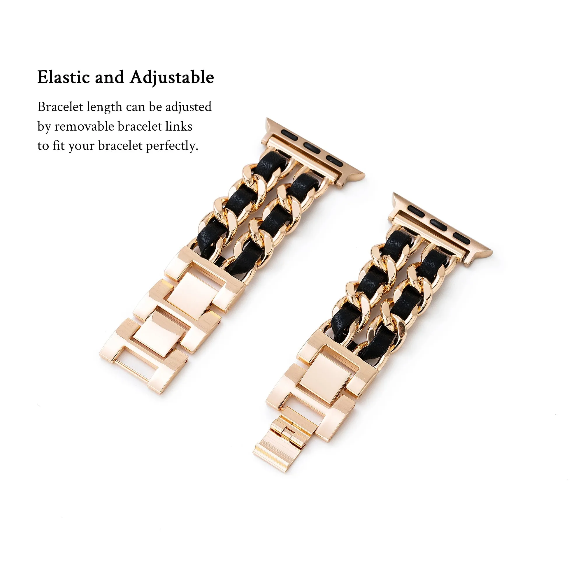 Double-Twisted Metal Apple Watch Band